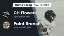 Recap: CH Flowers  vs. Paint Branch  2022
