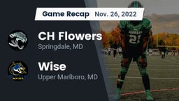 Recap: CH Flowers  vs. Wise  2022