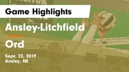 Ansley-Litchfield  vs Ord  Game Highlights - Sept. 23, 2019