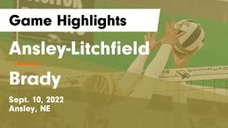 Ansley-Litchfield  vs Brady  Game Highlights - Sept. 10, 2022