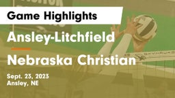 Ansley-Litchfield  vs Nebraska Christian  Game Highlights - Sept. 23, 2023