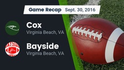 Recap: Cox  vs. Bayside  2016