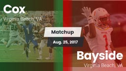 Matchup: Cox vs. Bayside  2017