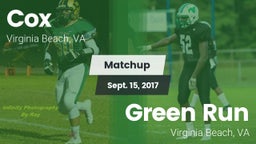 Matchup: Cox vs. Green Run  2017