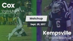 Matchup: Cox vs. Kempsville  2017
