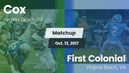 Matchup: Cox vs. First Colonial  2017