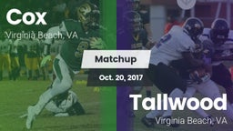 Matchup: Cox vs. Tallwood  2017