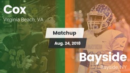 Matchup: Cox vs. Bayside  2018