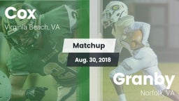 Matchup: Cox vs. Granby  2018