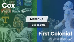 Matchup: Cox vs. First Colonial  2018