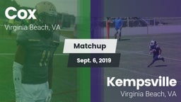 Matchup: Cox vs. Kempsville  2019