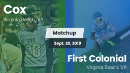 Matchup: Cox vs. First Colonial  2019