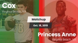 Matchup: Cox vs. Princess Anne  2019