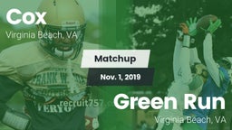 Matchup: Cox vs. Green Run  2019