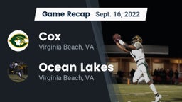 Recap: Cox  vs. Ocean Lakes  2022