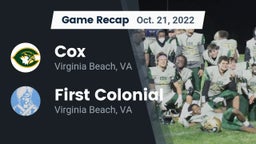 Recap: Cox  vs. First Colonial  2022