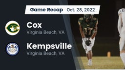 Recap: Cox  vs. Kempsville  2022