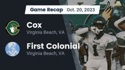 Recap: Cox  vs. First Colonial  2023