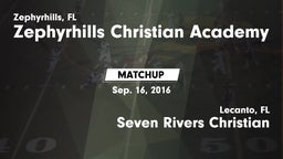 Matchup: Zephyrhills Christia vs. Seven Rivers Christian  2016
