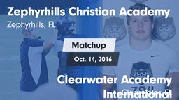 Matchup: Zephyrhills Christia vs. Clearwater Academy International  2016