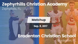 Matchup: Zephyrhills Christia vs. Bradenton Christian School 2017