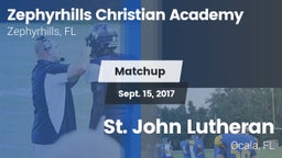 Matchup: Zephyrhills Christia vs. St. John Lutheran  2017