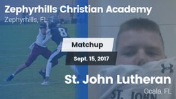 Matchup: Zephyrhills Christia vs. St. John Lutheran  2016