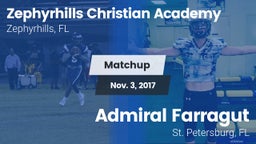 Matchup: Zephyrhills Christia vs. Admiral Farragut  2016