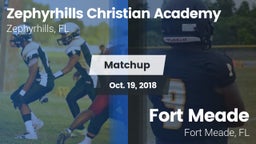 Matchup: Zephyrhills Christia vs. Fort Meade  2018