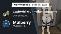 Recap: Zephyrhills Christian Academy  vs. Mulberry  2020