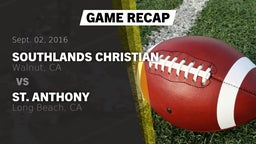 Recap: Southlands Christian  vs. St. Anthony  2016