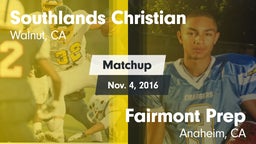 Matchup: Southlands Christian vs. Fairmont Prep  2016