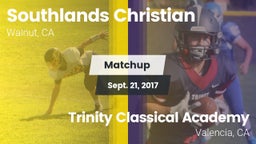 Matchup: Southlands Christian vs. Trinity Classical Academy  2017