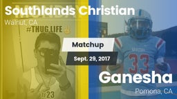 Matchup: Southlands Christian vs. Ganesha  2017