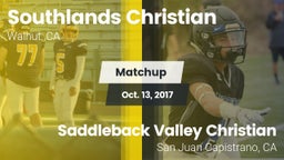 Matchup: Southlands Christian vs. Saddleback Valley Christian  2017