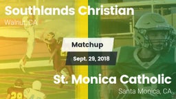 Matchup: Southlands Christian vs. St. Monica Catholic  2018