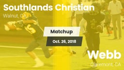 Matchup: Southlands Christian vs. Webb  2018
