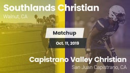 Matchup: Southlands Christian vs. Capistrano Valley Christian  2019