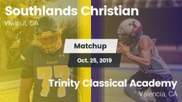 Matchup: Southlands Christian vs. Trinity Classical Academy  2019