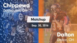 Matchup: Chippewa vs. Dalton  2016