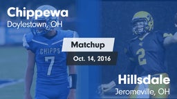Matchup: Chippewa vs. Hillsdale  2016
