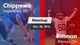 Matchup: Chippewa vs. Rittman  2016