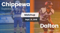 Matchup: Chippewa vs. Dalton  2018