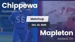 Matchup: Chippewa vs. Mapleton  2020