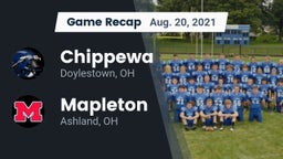 Recap: Chippewa  vs. Mapleton  2021