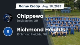 Recap: Chippewa  vs. Richmond Heights  2023