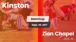 Matchup: Kinston vs. Zion Chapel  2017