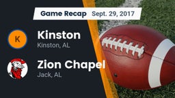 Recap: Kinston  vs. Zion Chapel  2017