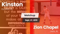Matchup: Kinston vs. Zion Chapel  2019