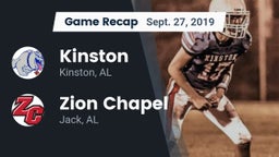 Recap: Kinston  vs. Zion Chapel  2019